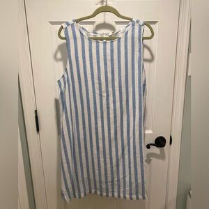 Striped beach coverup/summer dress, women’s XL